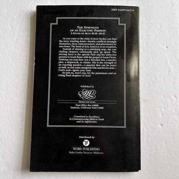 Strength of an Exacting Passion Bible Study Guide Paperback Charles R Swindoll - Picture 7 of 8
